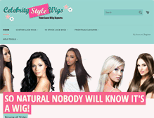 Tablet Screenshot of celebritystylewigs.com